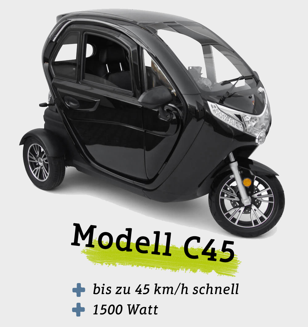 Die Vorteile des Modells C45 vom Kabinenroller Lizzy